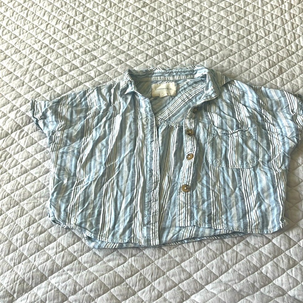 Aeropostale short sleeve cover up, new without tag, striped, size xs